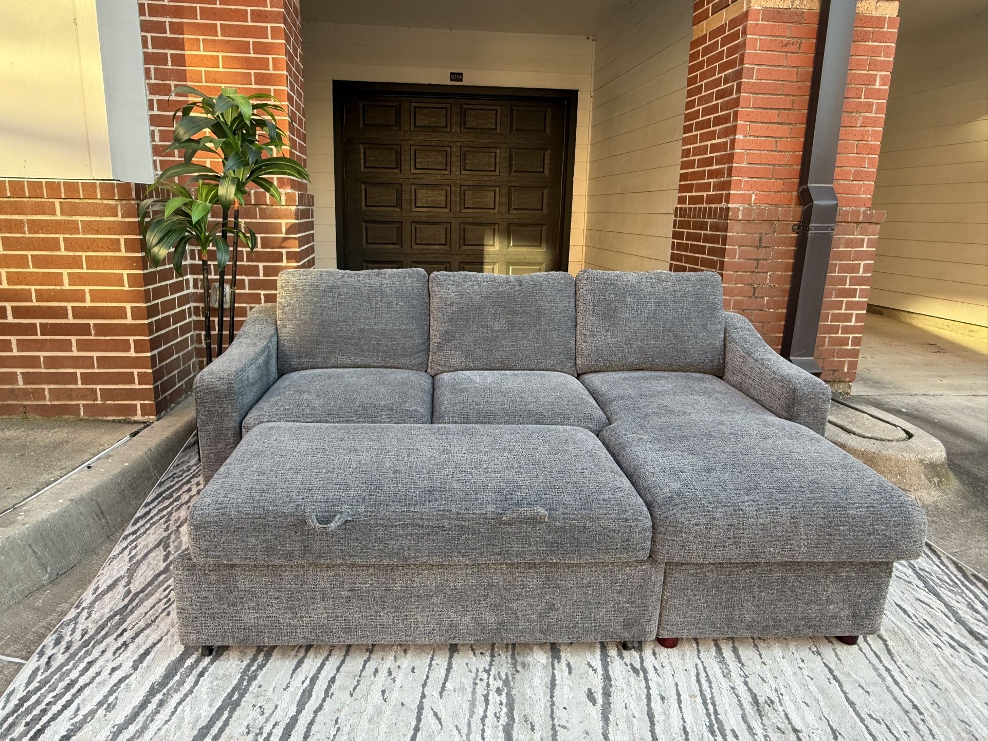 Grey Sleeper Sofa  ✅FREE DELIVERY 🚚