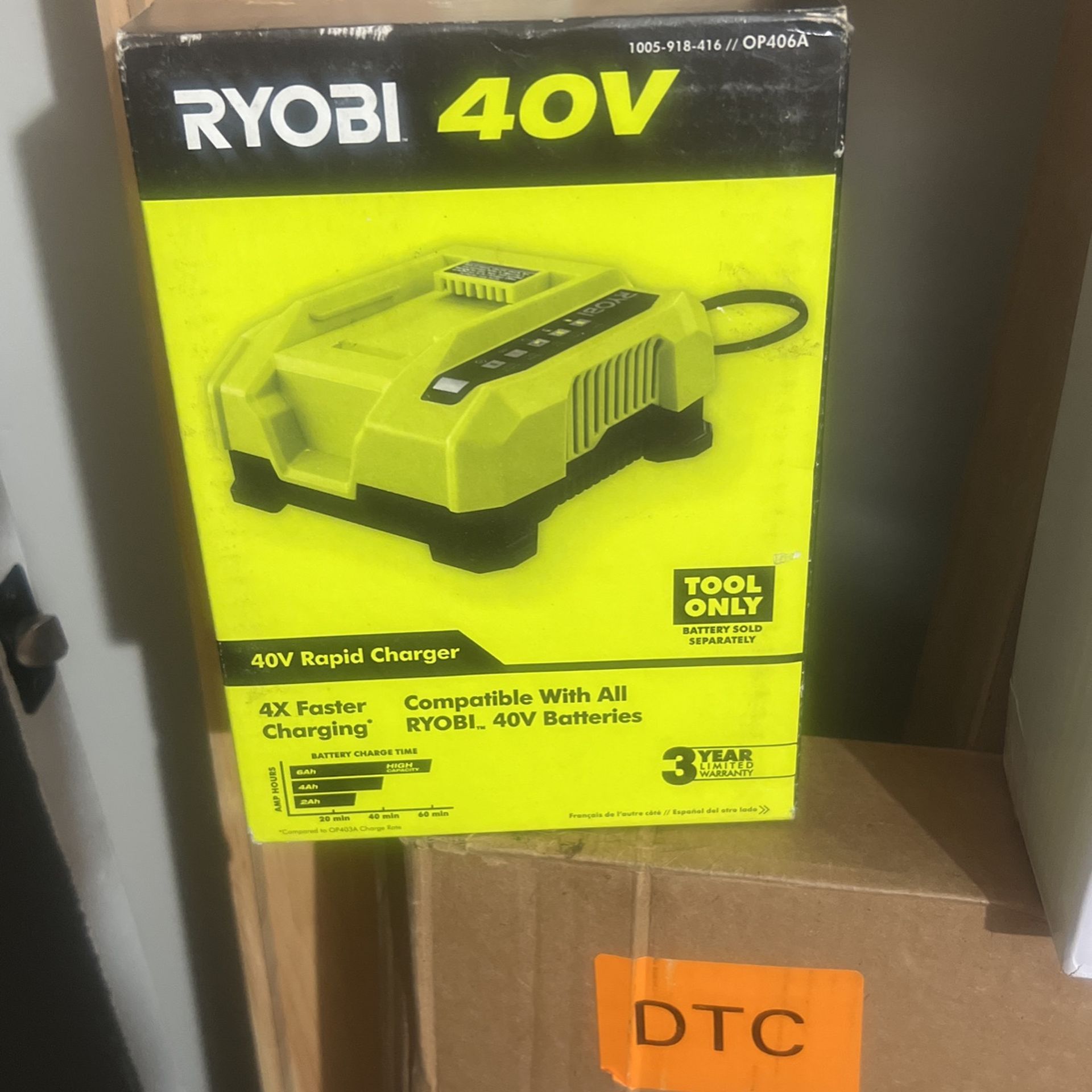 Ryobi 40v Rapid charger