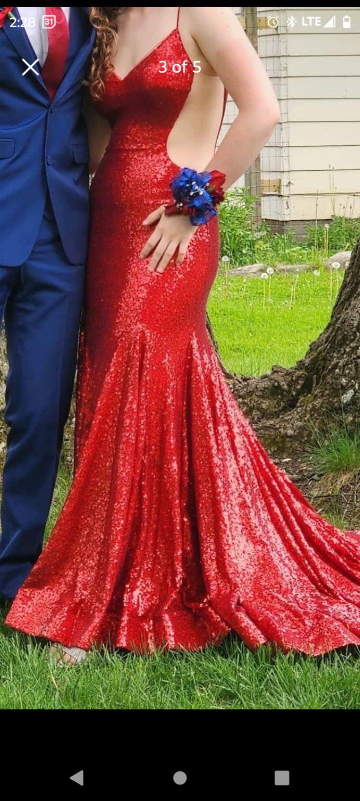 Royal Red Dress Size 4  But Could Fit A 6/8