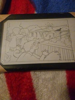 Pre press Simpsons scene signed my Mexican comic artist Oscar Gonzales loyo