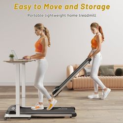 New Walking Pad 2 in 1 Treadmill for Walking and Jogging, Under Desk Treadmill for Home Office with Remote Control, 2.5HP Portable Walking Treadmill, 