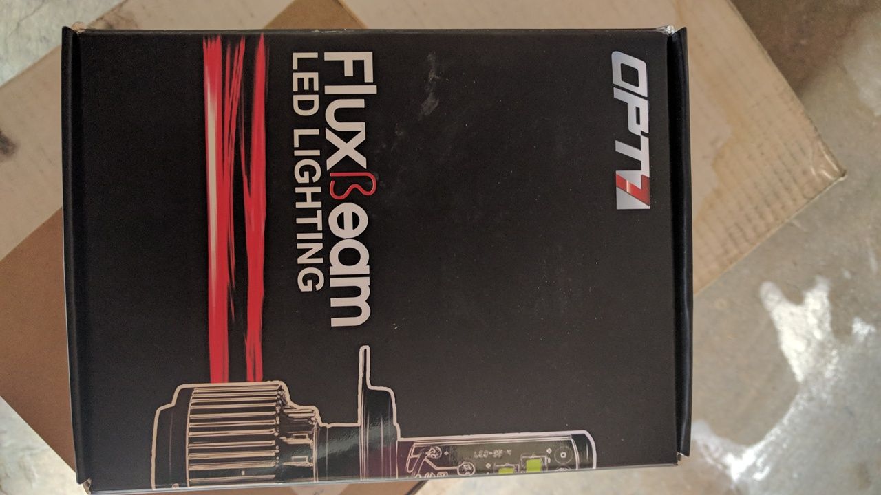 "OPT7 Fluxbeam LED Headlight Kit w/ Clear Arc-Beam Bulbs - H4 (9003)