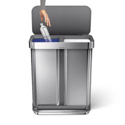 Simplehuman Trash Can  With Dual Compartment 