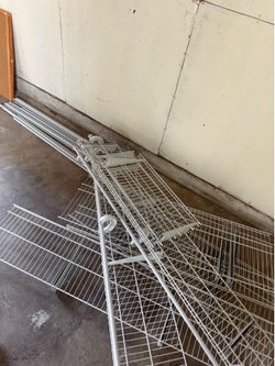 Wire closet shelving - free