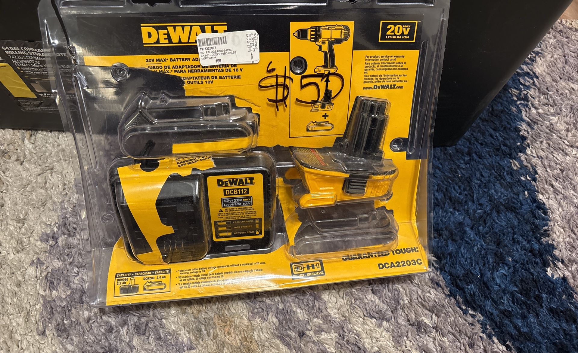 DeWalt 20v Max Battery And Charger