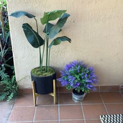 (2) Artificial Decor Plants Bundle $49
