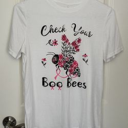 Check Your Boo Bees Shirt - Womens Small