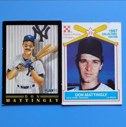 Don Mattingly Baseball Cards Lot of 2
