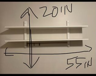 White Wall shelf $40