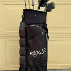 South Bay Royale Golf Bag With Dividers 2 Drivers, 9 Irons And 8 Golf Balls