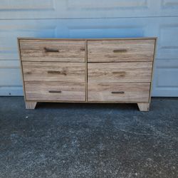 59" Modern Tan Beige Brown Dresser Chest Bedroom Furniture _ All Drawers Slide Smoothly