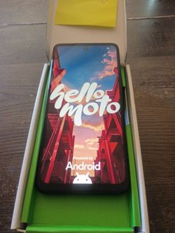 Moto-g. Gray   cricket  phone