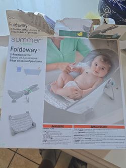 Baby folding bathtub