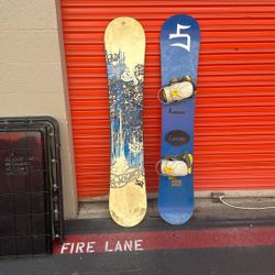 Burton and Lamar Snowboards 