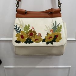 Loungefly Disney Fox and the Hound Tod & Copper Playtime Autumn Floral Bag