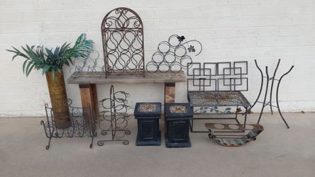Large Metal Wine Racks & Other Metal Things - $5 Each