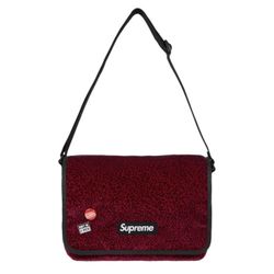 Supreme Velvet Small Messenger Bag | Red