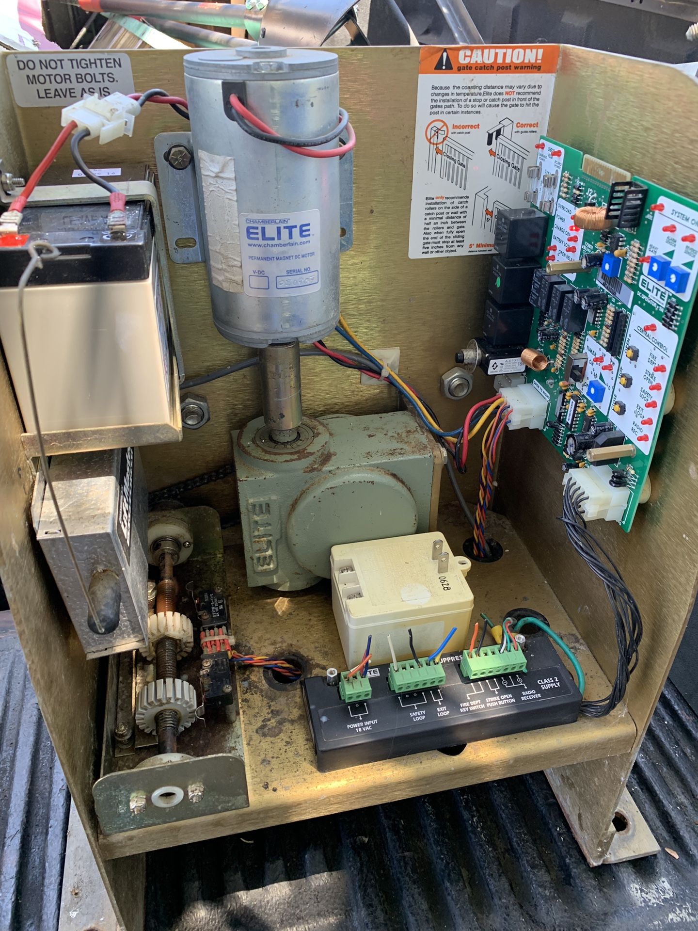 Used Chamberlain elite slide gate motor