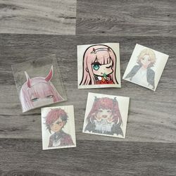 Anime Car Sticker Lot