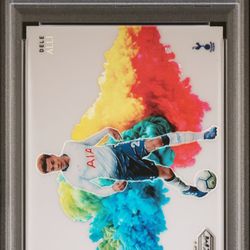 2019 Panini Prizm Premier League Dele Alli Color Blast #CB-15 PSA 9 Tottenham 