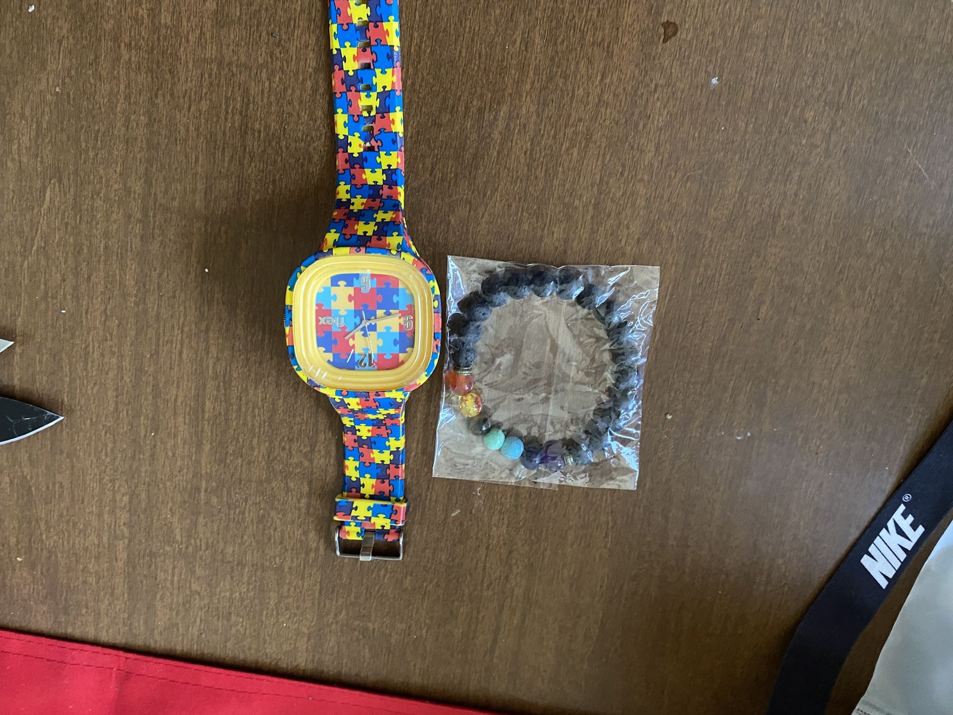 Autism Watch And Bracelet Set