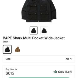 BAPE Shark multi pocket Wide Jacket 
