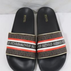 Michael Kors Multi-Brown Slides