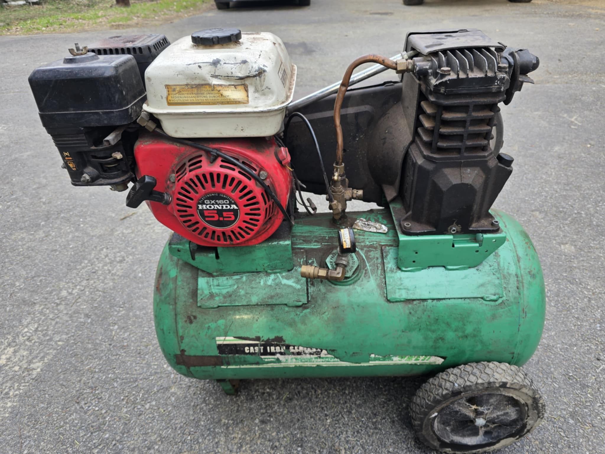 Gas Air Compressor Honda Gx160