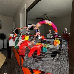 Designer wallets, in crocodile leather 25cm, 