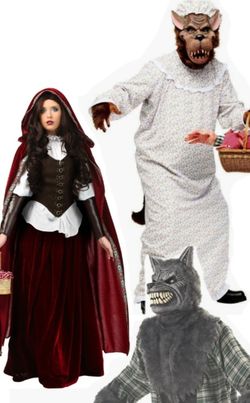 Little Red Riding Hood & Big Bad Wolf Couples Costumes