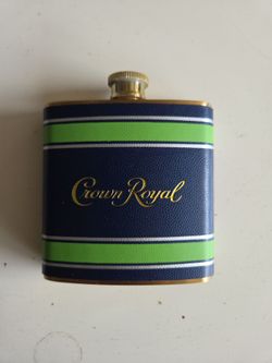 Crown Royal Seattle Seahawks  Flask Navy Green Stripe