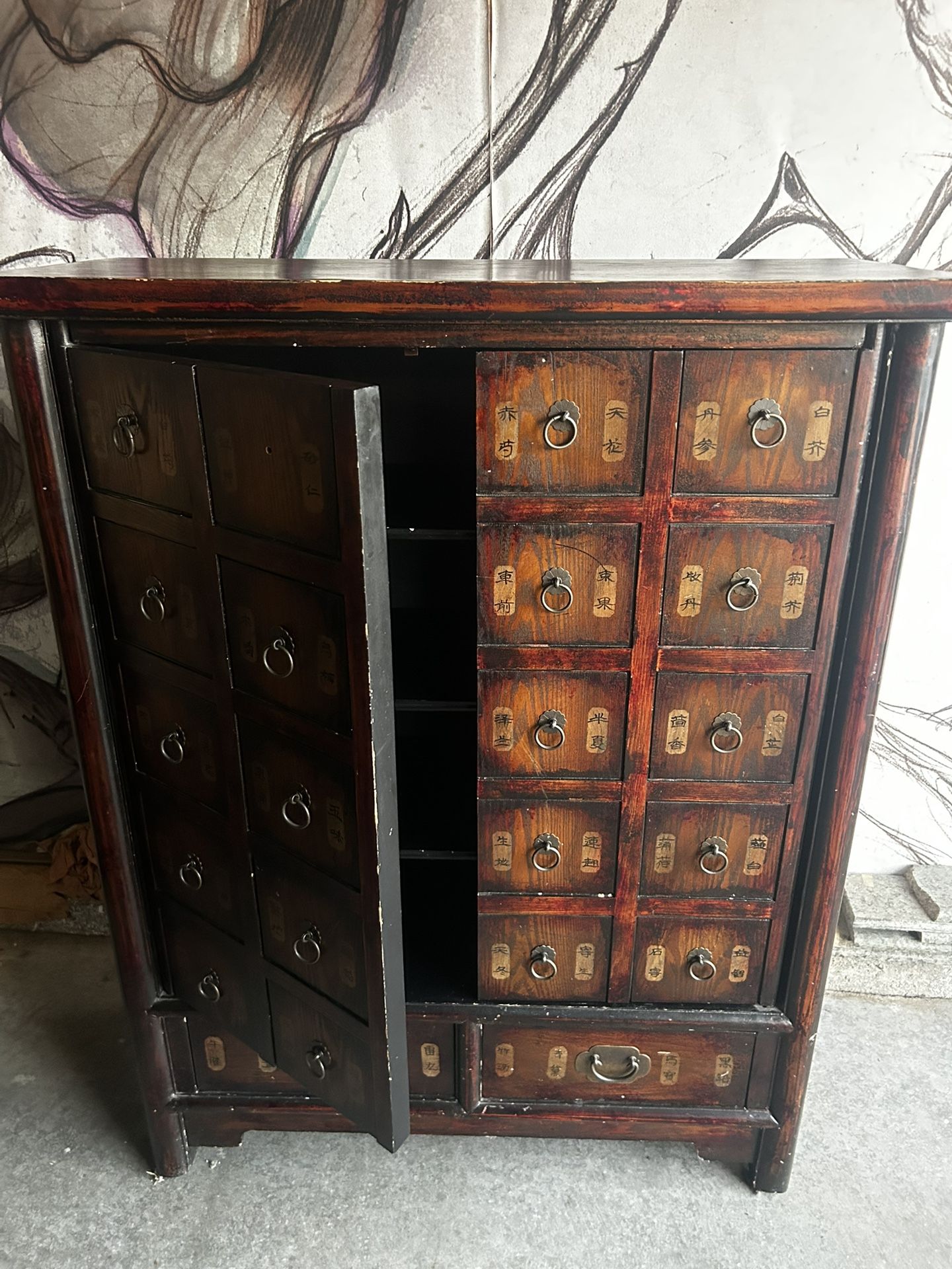 Asian Antique Cabinet
