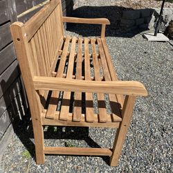 Teak Patio Garden Bench (new)