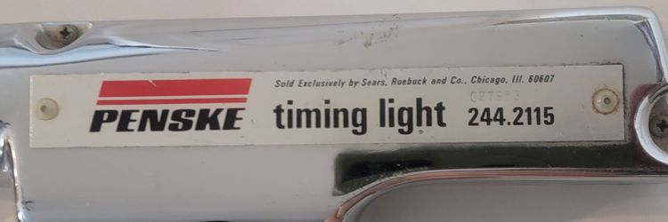 Vintage Penske DC Power Timing Light (contact info removed) Made In U.S.A. for Sears $20
