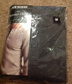 Thermal 3 Button Long Sleeve Henley Top