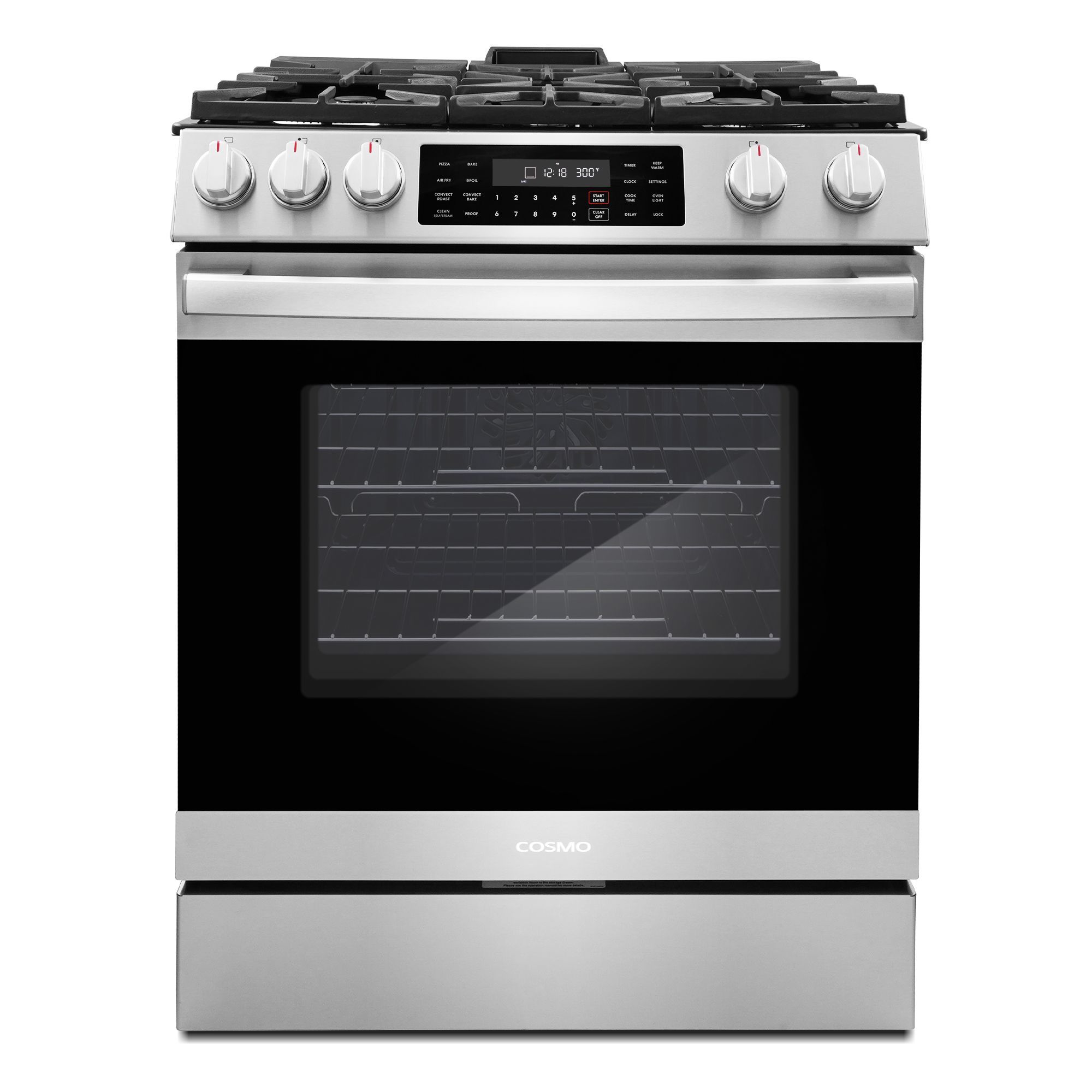 New Open Box 30" Gas Range with 8 Function Convection Oven