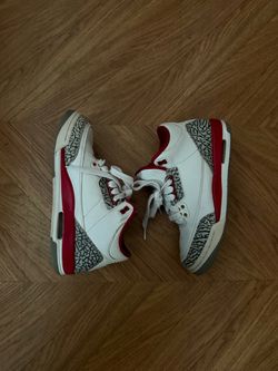 Air Jordan 3 White Red Cement