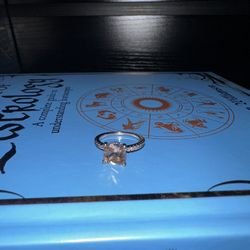 STERLING SILVER ROSE GOLD RING 