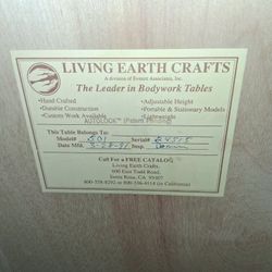 Portable Massage Table (Living Earth Crafts)
