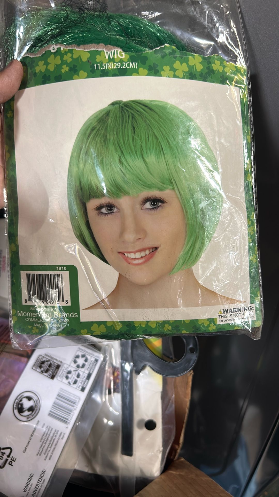 Halloween Green  Wig 