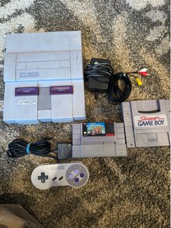 Super Nintendo Bundle With Mario Kart TRADE