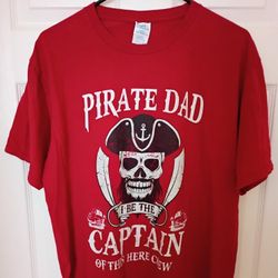 Pirate Dad Cotton T-Shirt - Size L