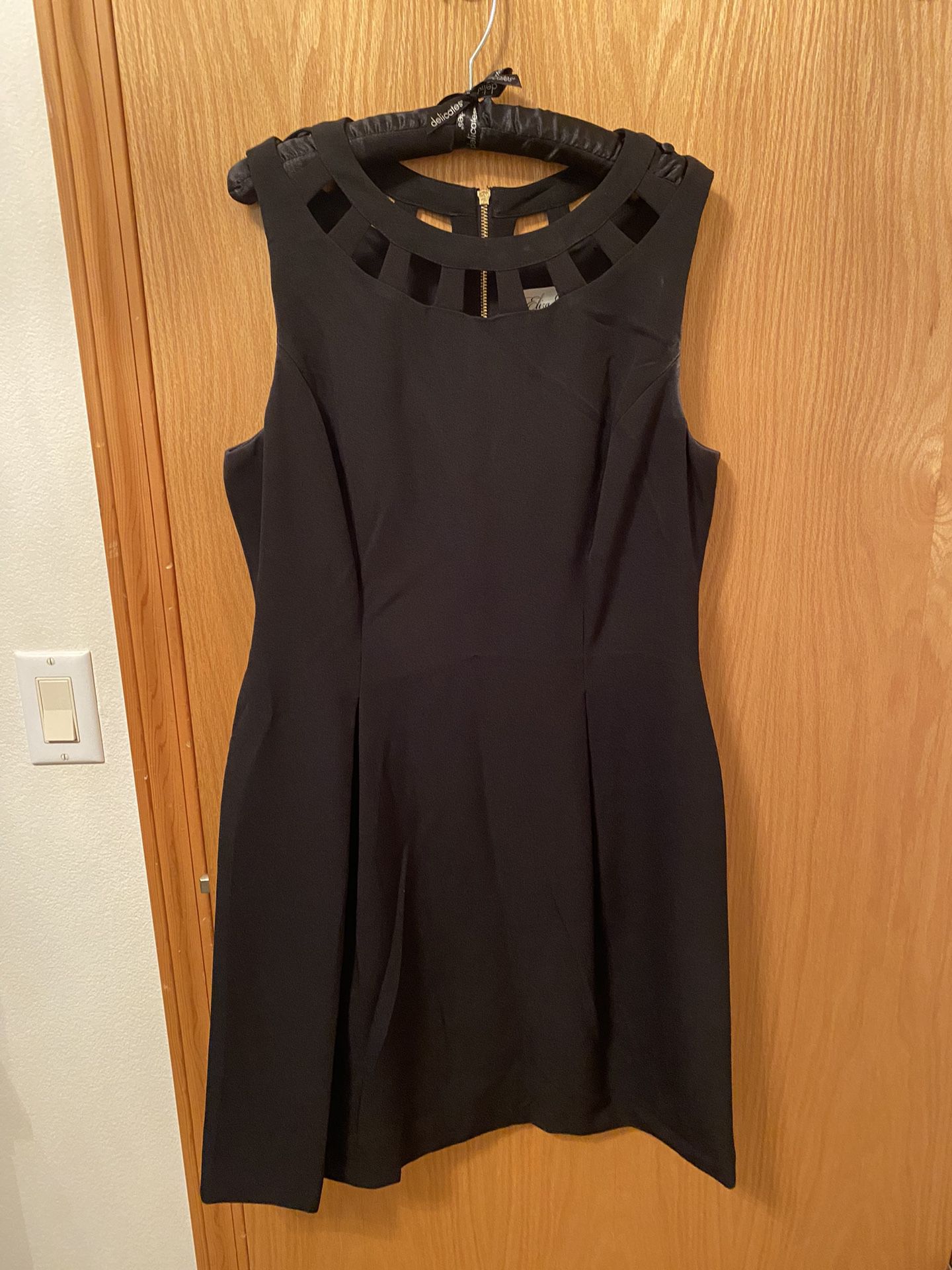 Eliza J size 12 black cut out dress
