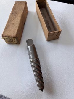 Vintage tool pipe extraction tool drill bit