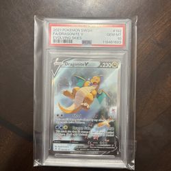 Dragonite V Full Art Evolving Skies PSA 10