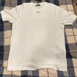 White Prada T-shirt Size L