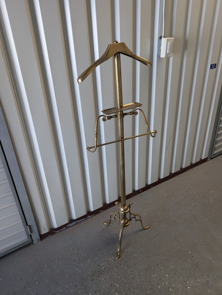 Brass Vintage Gentlemen's Dressing Valet