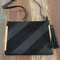 NEW crossbody purse with Gold Color Accents and Tassel