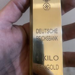 WW2 Gold Bar Art ( Solid Heavy Brass)