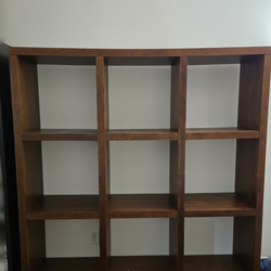 Wood Bookcase with wheels